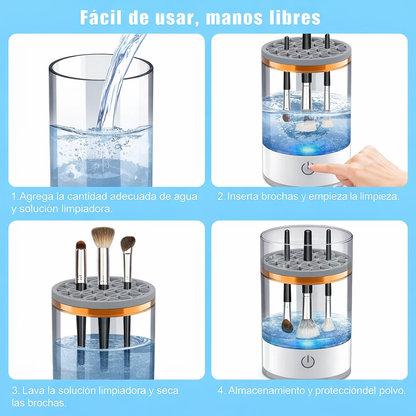 Limpiador Automático de Brochas de Maquillaje