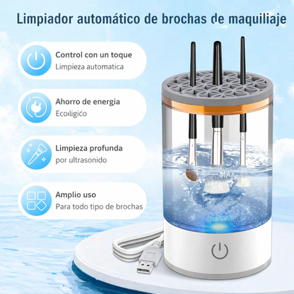 Limpiador Automático de Brochas de Maquillaje