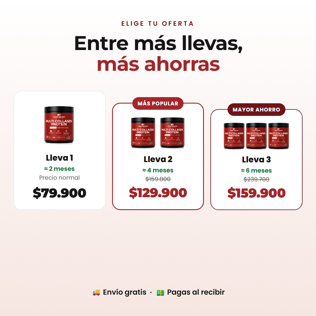 Ofertas: 1 frasco 2 meses, 2 frascos 4 meses, 3 frascos 6 meses